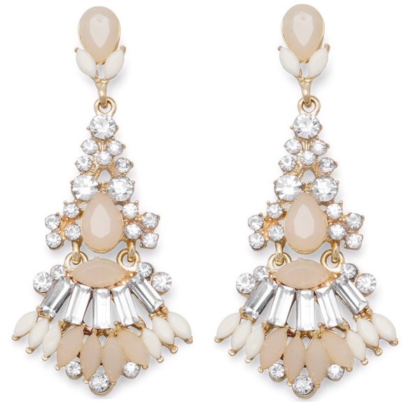 Mary & Heart Jewelry - SALE 👀 Gold Tone Crystal Statement Earrings